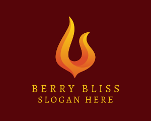 Blazing Fire Energy Fuel Logo