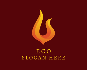 Blazing Fire Energy Fuel Logo