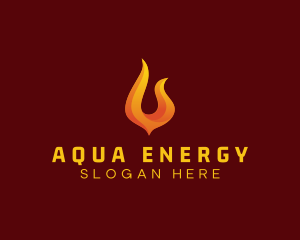 Blazing Fire Energy Fuel logo design