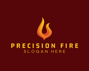 Blazing Fire Energy Fuel logo design