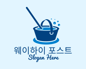 Cleaning Water Bucket  logo design