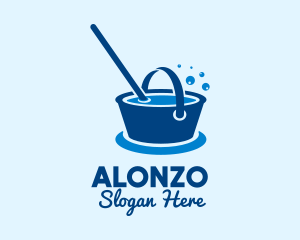 Cleaning Water Bucket  logo design