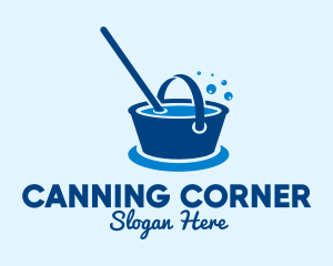 Cleaning Water Bucket  logo design