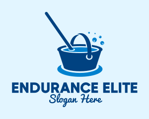 Cleaning Water Bucket  logo design