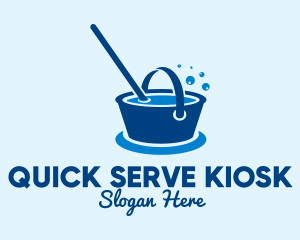 Cleaning Water Bucket  logo design