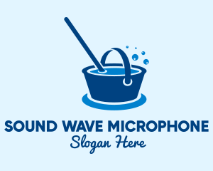 Cleaning Water Bucket  logo design