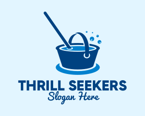 Cleaning Water Bucket  logo design