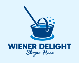 Cleaning Water Bucket  logo design