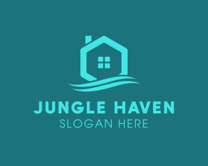 Hexagon Wave Realty logo design