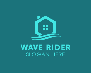 Hexagon Wave Realty logo design