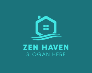 Hexagon Wave Realty logo design