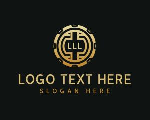 Digital - Crypto Coin Token Bullion logo design