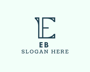 Modern Business Letter E Logo