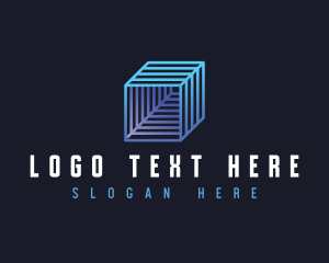 Database - Cube Technology Digital logo design