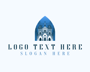 Christian - Gothic Cathedral Church logo design