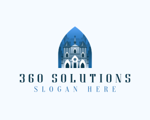 Gothic Cathedral Church logo design