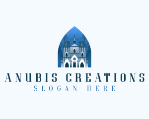 Gothic Cathedral Church logo design