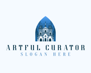 Gothic Cathedral Church logo design