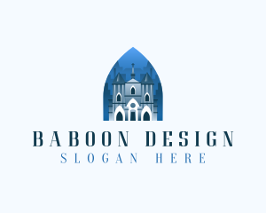 Gothic Cathedral Church logo design