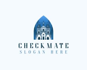 Gothic Cathedral Church logo design