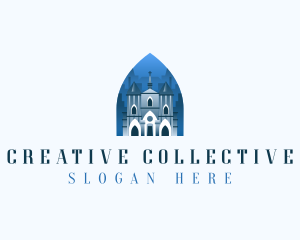 Gothic Cathedral Church logo design