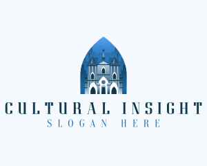 Gothic Cathedral Church logo design