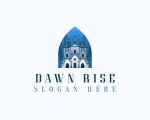 Gothic Cathedral Church logo design