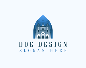 Gothic Cathedral Church logo design