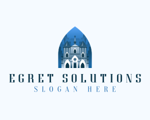 Gothic Cathedral Church logo design