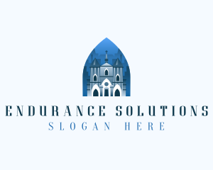 Gothic Cathedral Church logo design