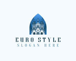 Gothic Cathedral Church logo design