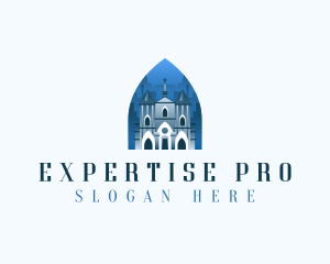 Gothic Cathedral Church logo design