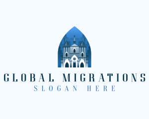 Gothic Cathedral Church logo design