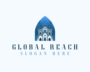 Gothic Cathedral Church logo design