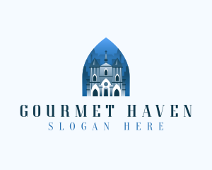 Gothic Cathedral Church logo design