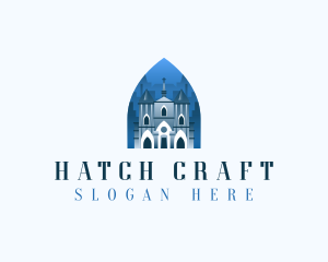 Gothic Cathedral Church logo design