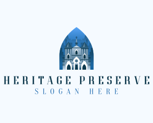 Gothic Cathedral Church logo design