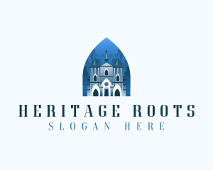 Gothic Cathedral Church logo design