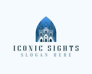 Gothic Cathedral Church logo design