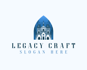 Heritage - Gothic Cathedral Church logo design