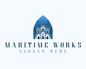 Gothic Cathedral Church logo design