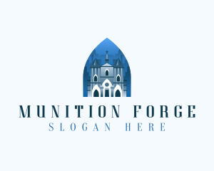 Gothic Cathedral Church logo design