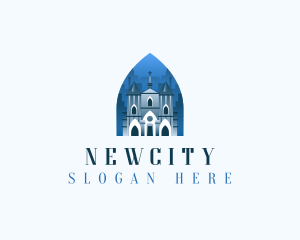 Gothic Cathedral Church logo design