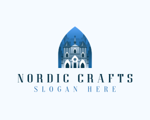 Gothic Cathedral Church logo design