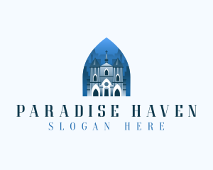 Gothic Cathedral Church logo design