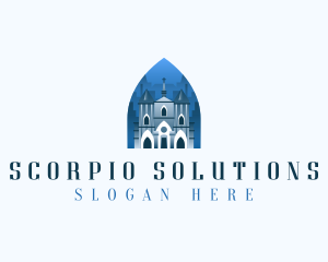 Gothic Cathedral Church logo design