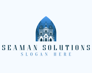 Gothic Cathedral Church logo design