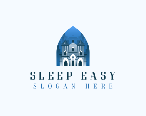 Gothic Cathedral Church logo design