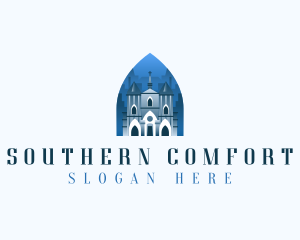 Gothic Cathedral Church logo design