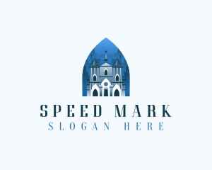 Gothic Cathedral Church logo design